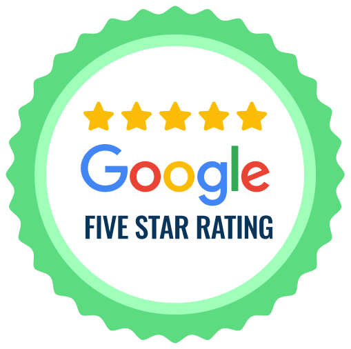 Google badge 5 star rating